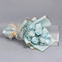 Beauty of Blue Roses Bouquet