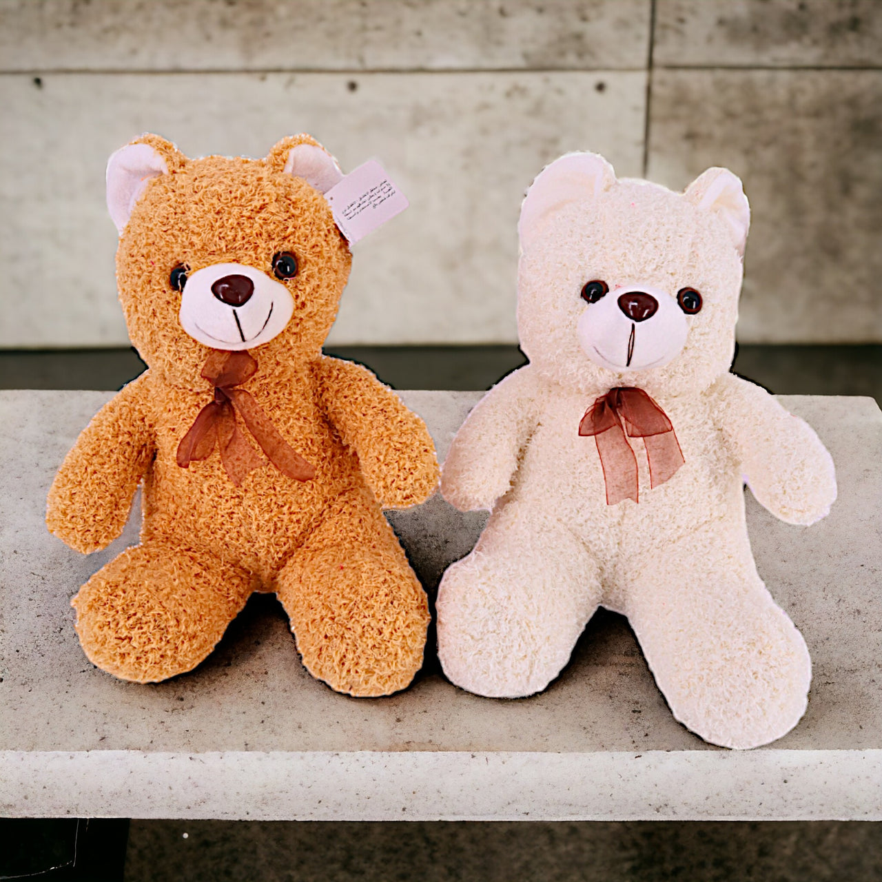 30CM Teddy Bear, 2 Beautiful Colours, Soft Plush Toy, Huggable Teddy Bear