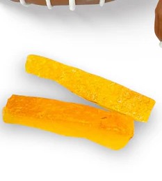 30pcs White and Brown Chocolate Dates with Orange Peel