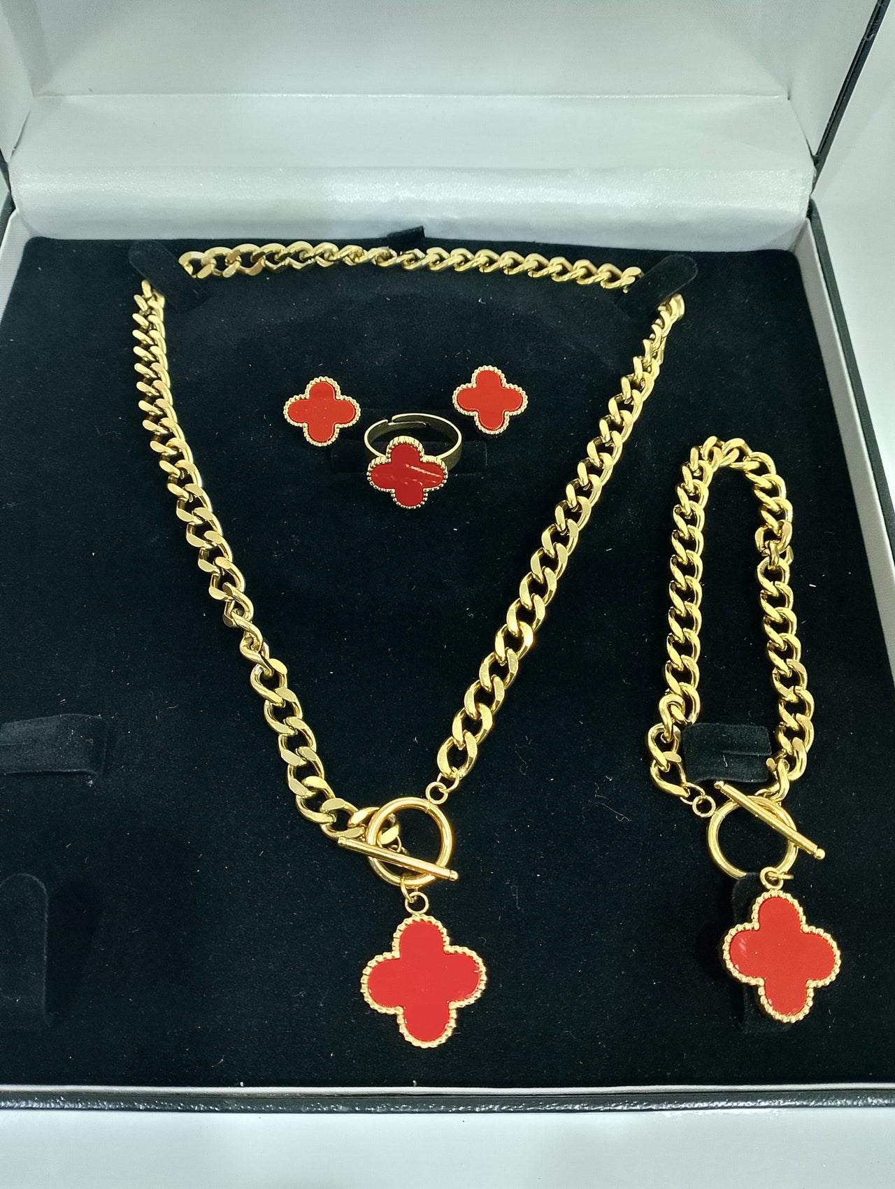 18K Gold-Plated Stainless Steel Set