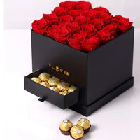 Red Roses in Black Box