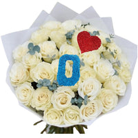 30 White Roses