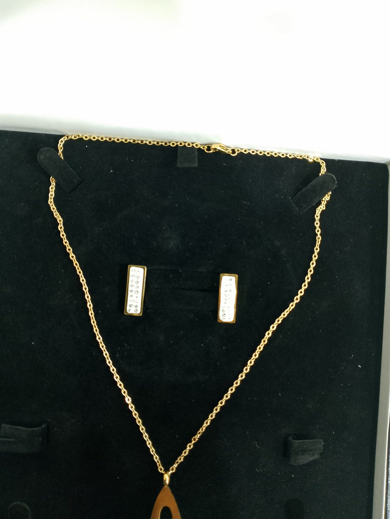 Chic Stainless Shine: Crafted in Stainless Steel with 18K Gold