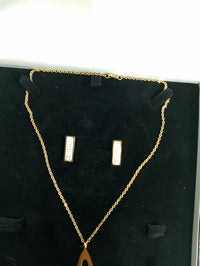Chic Stainless Shine: Crafted in Stainless Steel with 18K Gold