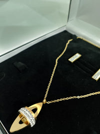Chic Stainless Shine: Crafted in Stainless Steel with 18K Gold