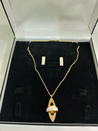 Chic Stainless Shine: Crafted in Stainless Steel with 18K Gold