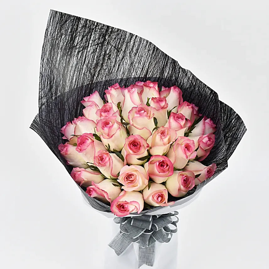 Pink Roses Duet Bouquet