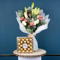 Gifts of Gratitude, Ferrero Rocher Chocolate, Amazing Bouquet, Care Instructions, Water Change, Cool Place
