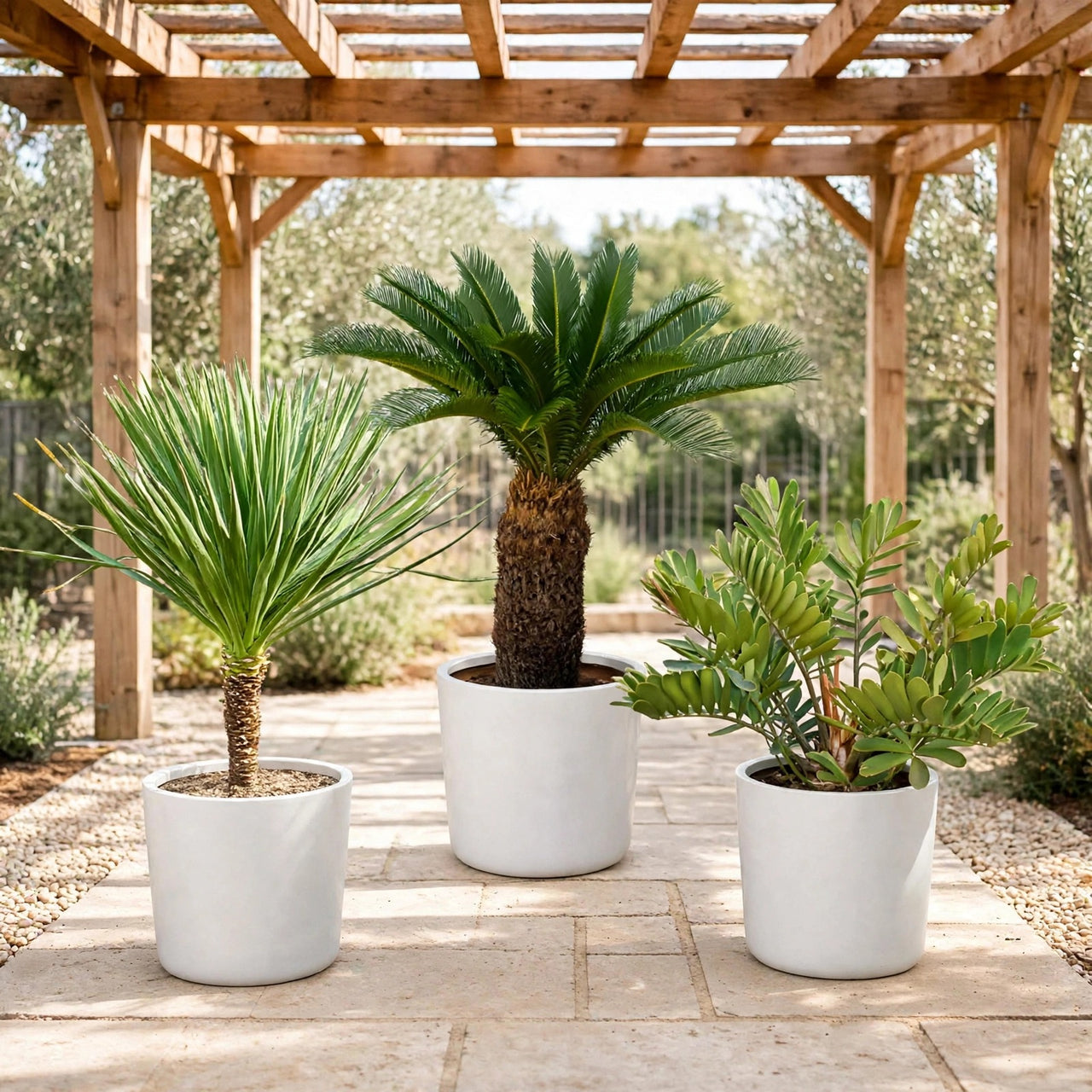 Tropical Outdoor Cycad Collection | Yucca + Sago Palm + Zamia