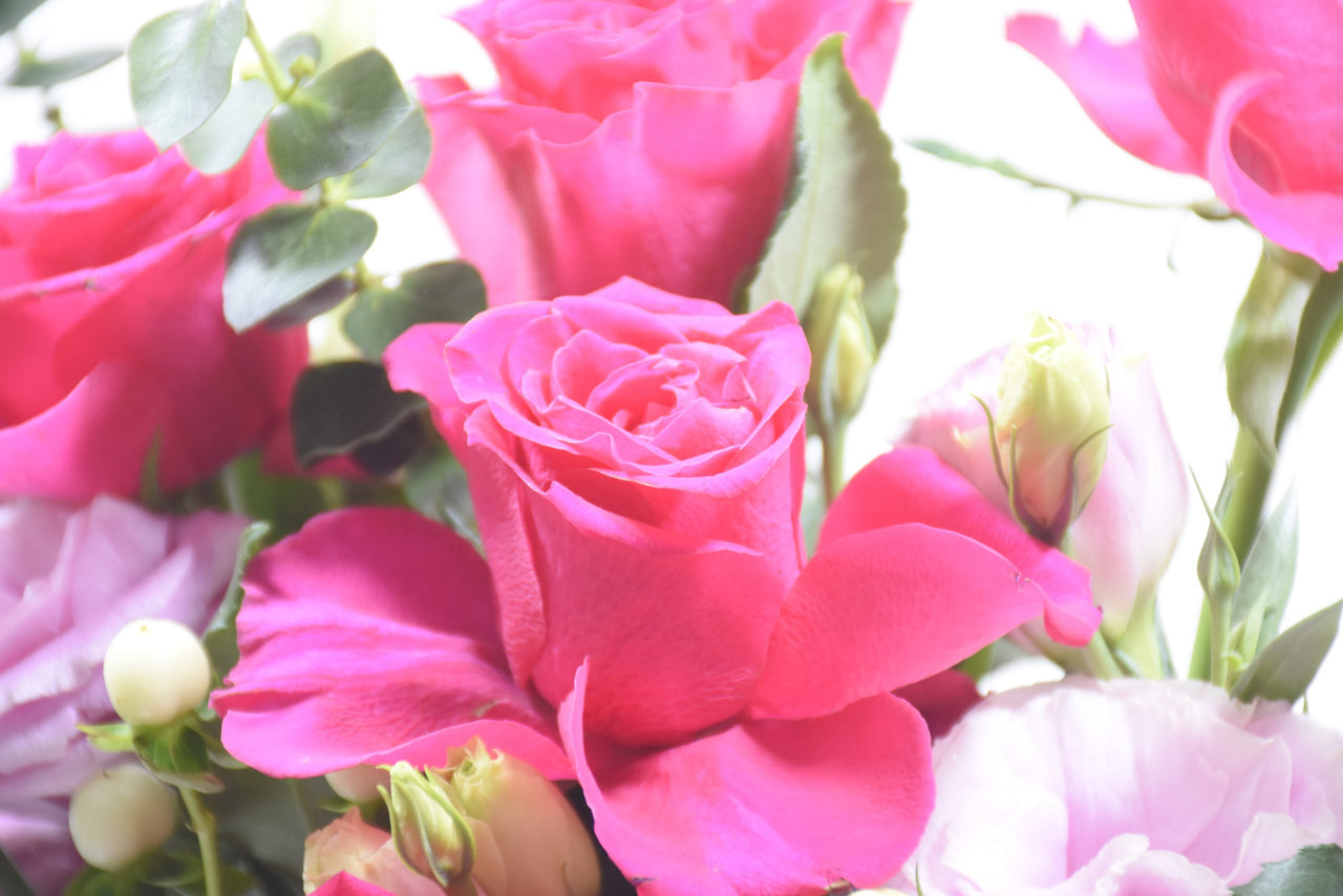 Hot Pink & Lisianthus Symphony