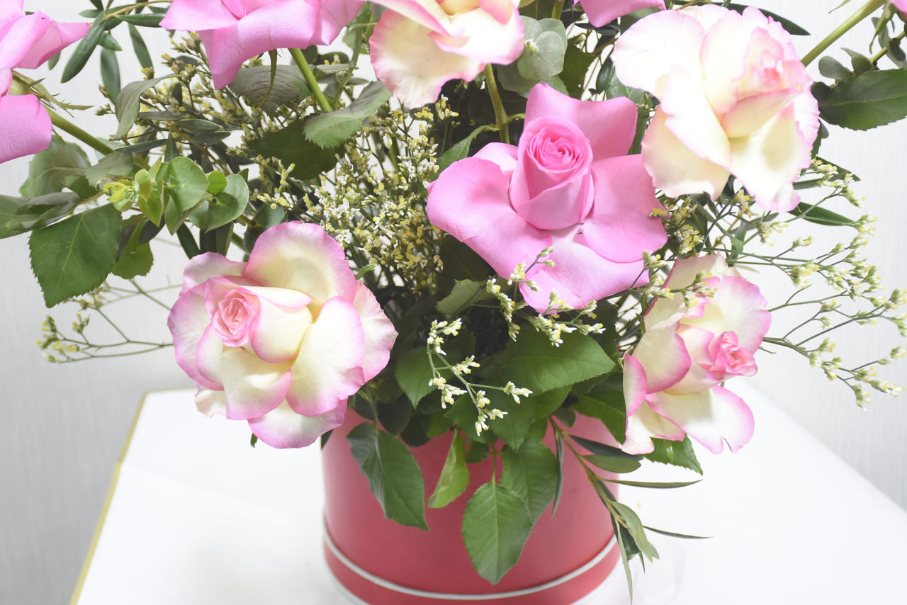 Sunny Pink Medley A Box Arrangement