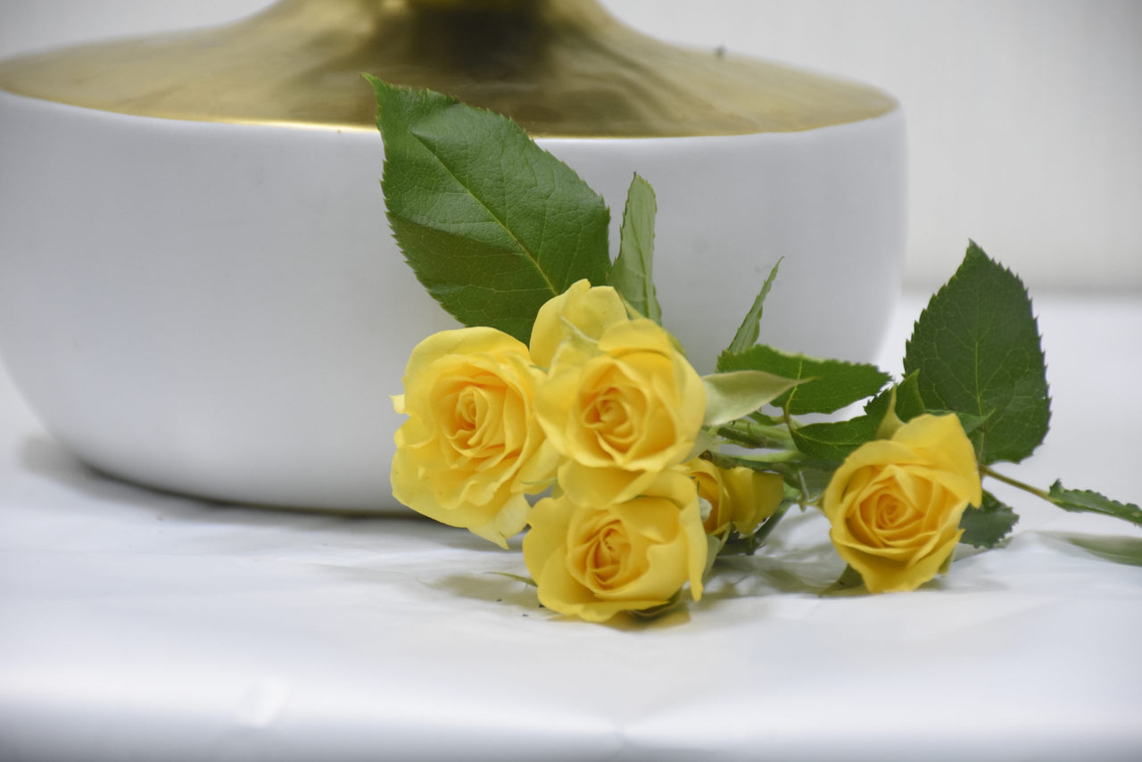 Yellow Spray Rose Arrangement