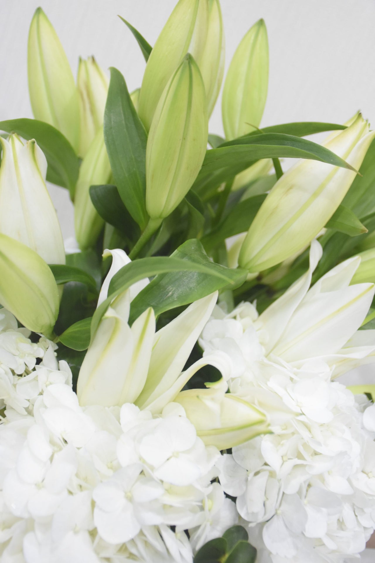 White Lily & Hydrangea Bouquet