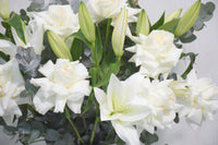 Ohara Rose Eucalyptus Ceramic Vase Arrangement