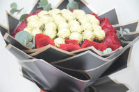Red Roses and Ferrero Bouquet