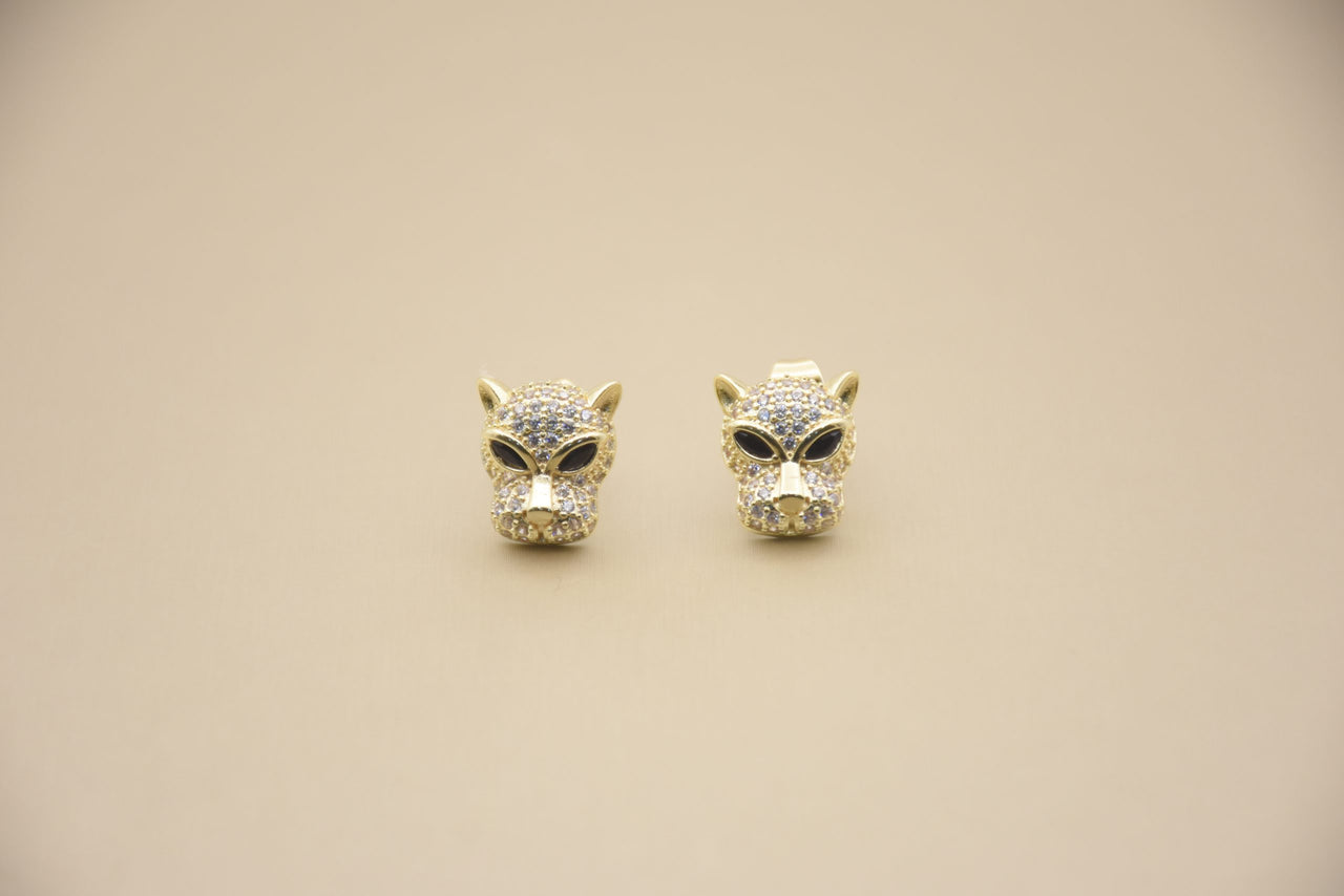 Golden Whispers Ensemble: Stainless Steel Earrings in 18K Gold