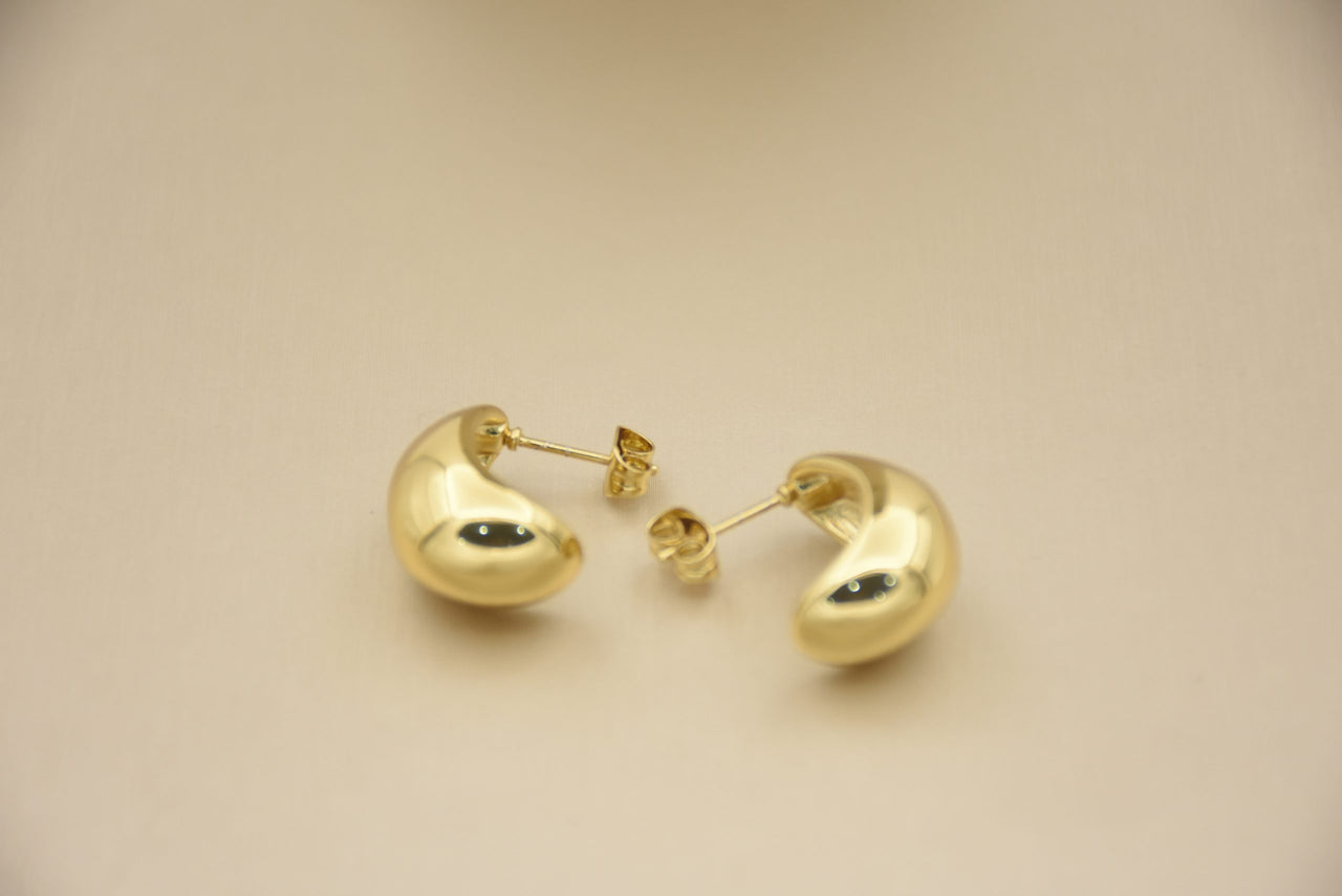 Opulent Adornments: 18K Gold-Plated Stainless Steel Earrings
