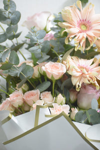 Cymbidium, Gerbera, Spray Rose, and Rose Pink Bouquet
