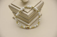 Opulent Luster: Stunning Brass Bracelet in 18K Gold
