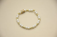 Opulent Luster: Stunning Brass Bracelet in 18K Gold