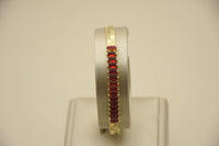 Chic Elegance: Contemporary 18K Gold-Plated Brass Bracelet