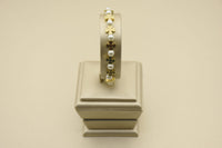 Brass Bracelet with Artful Gold Plating