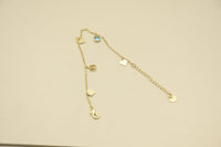 Radiant Reverie: Brass Anklet in 18K Gold