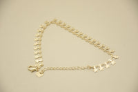 Luxury in Motion: Adjustable 18K Gold-Plated Anklet