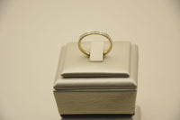 Stainless Steel Ring with Dazzling 14K Gold Plating