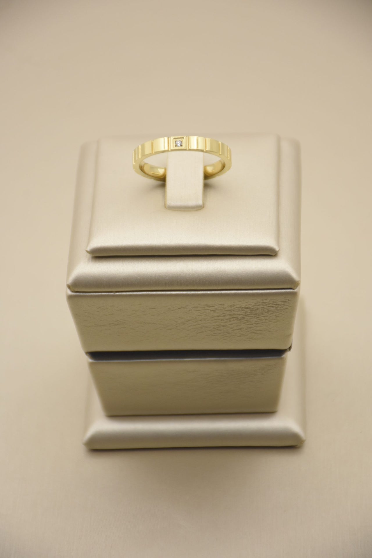 Radiant Reverie: 14K Gold-Plated Stainless Steel Ring