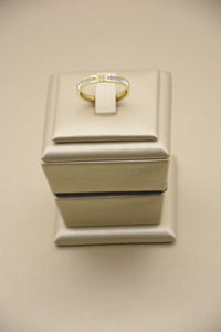 Intricate Stainless Steel Ring in 14K Gold