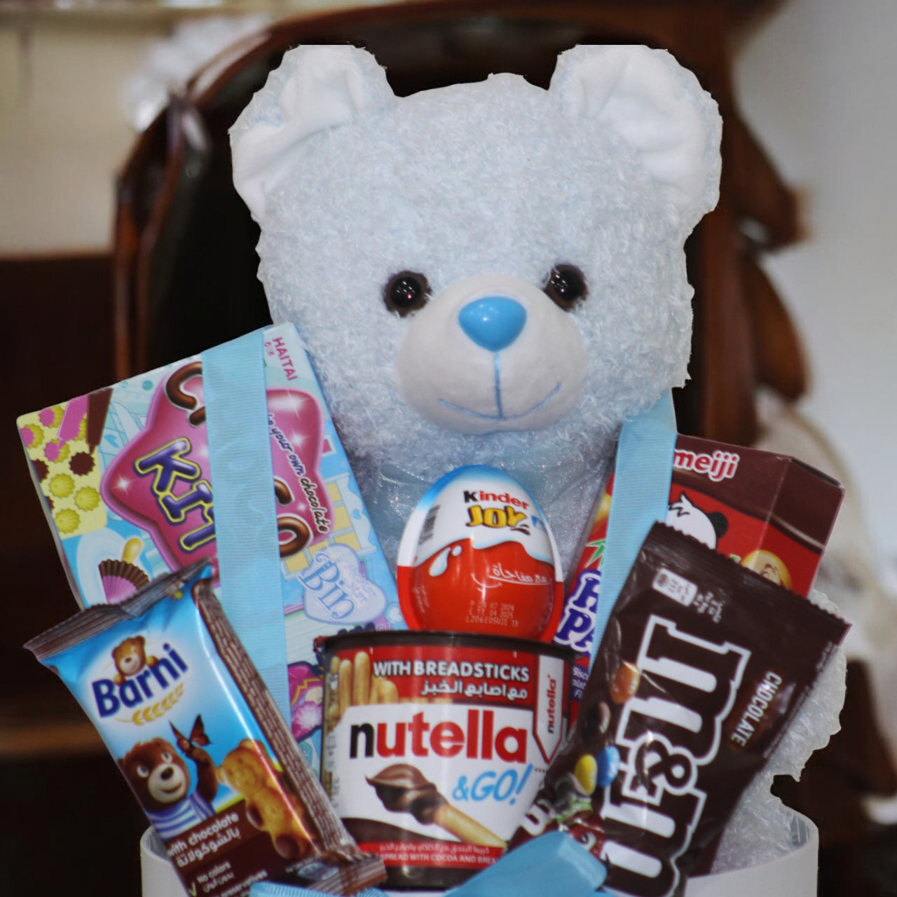 Premium Gift Box with Teddy Bear & Assorted Chocolates
