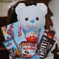Premium Gift Box with Teddy Bear & Assorted Chocolates