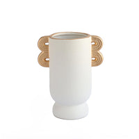 Earthen Elegance-Ceramic Vase, Ceramic Vase, Earthy Elegance, Classic Centerpiece, Timeless Vase