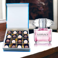 Versace Bright Crystal, Assorted Truffle Chocolate Box, 16pcs
