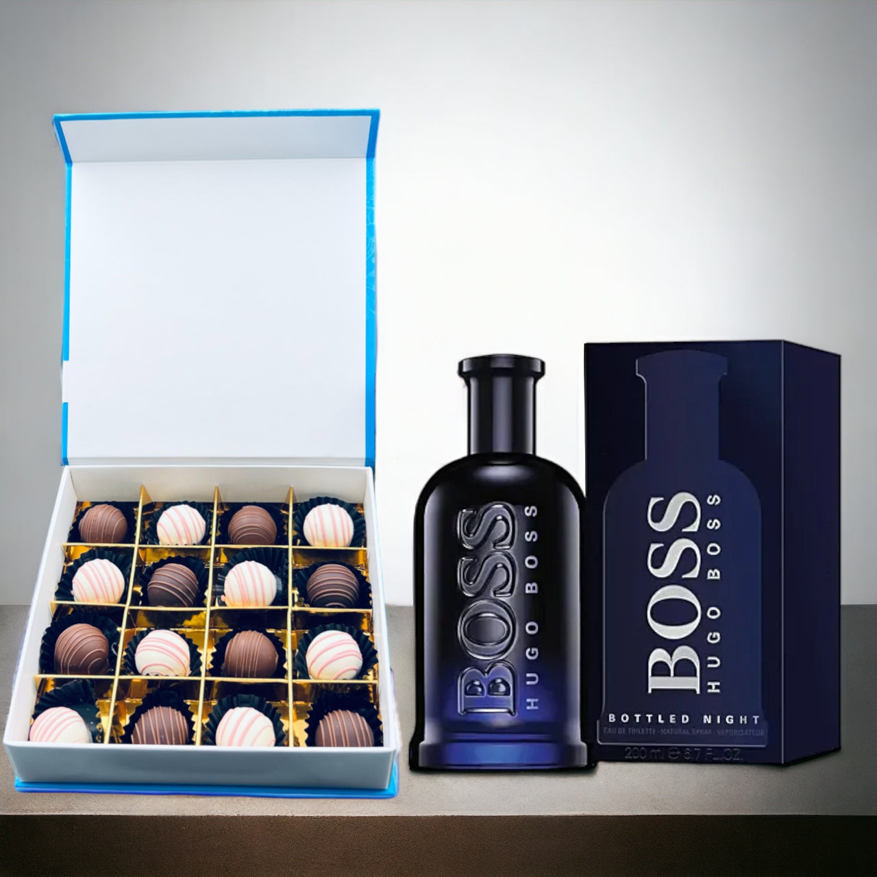Boss Bottled Night, Assorted Truffle Chocolate Box, 16pcs