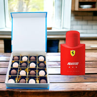 Scuderia Ferrari Red, Assorted Truffle Chocolate Box, 16pcs