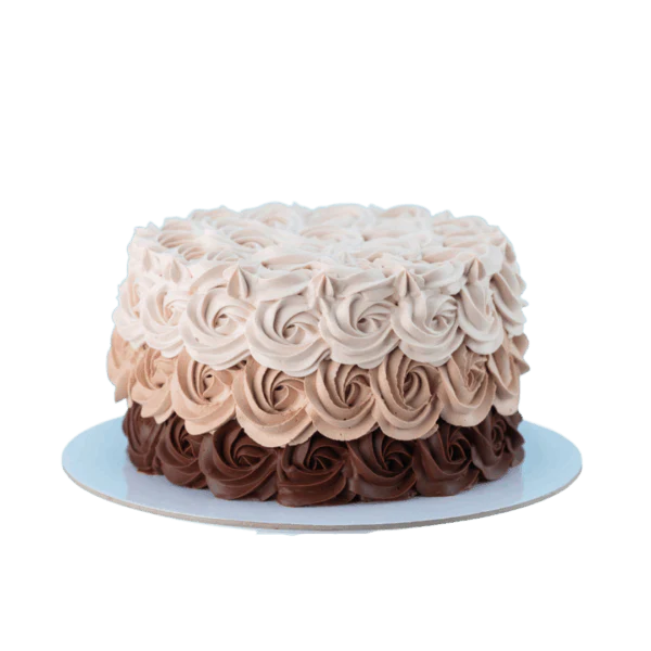 Chocolate Swirl Cake – Truffle Rosette Layers | Serves 10