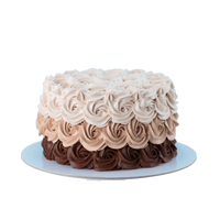 Chocolate Swirl Cake – Truffle Rosette Layers | Serves 10