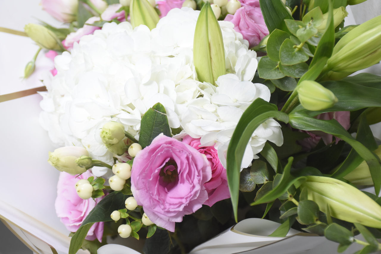 Delicate Pink & White Elegance Bouquet