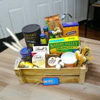 Deluxe Snack Crate, Nature Valley, Hunters, McVities, Lindt, Ferrero Rocher, Barbican, Crate
