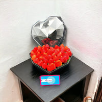 Sweetheart's Delight, Heart-Shaped Box, Fresh Strawberries, Romantic Gift, Valentine's Day Treat