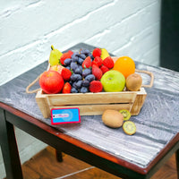 Fresh Fruit Crate: Apples, Banana, Pear, Grapefruits, Grapes, Kiwi, Strawberries