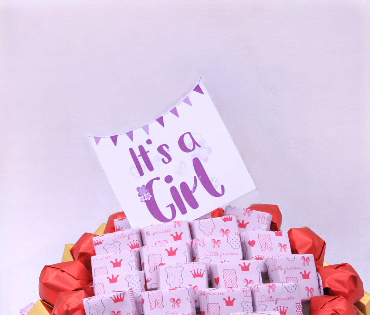 It's A Girl Chocolate Arrangement