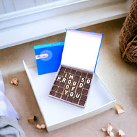 I am so Proud of You, Customized Chocolate Box, Plain Milk Chocolate, White Chocolate Letters, 500g