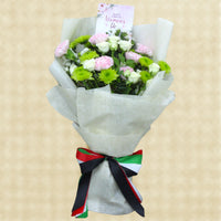 Pink Carnations and Chrysanthemums Bouquet