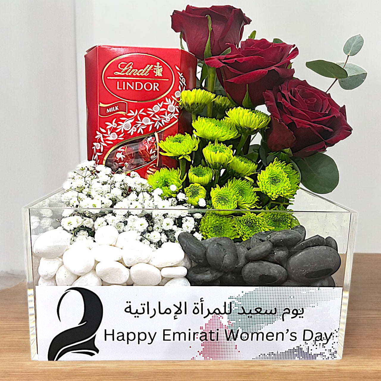 Red Roses and Lindt Chocolate Box