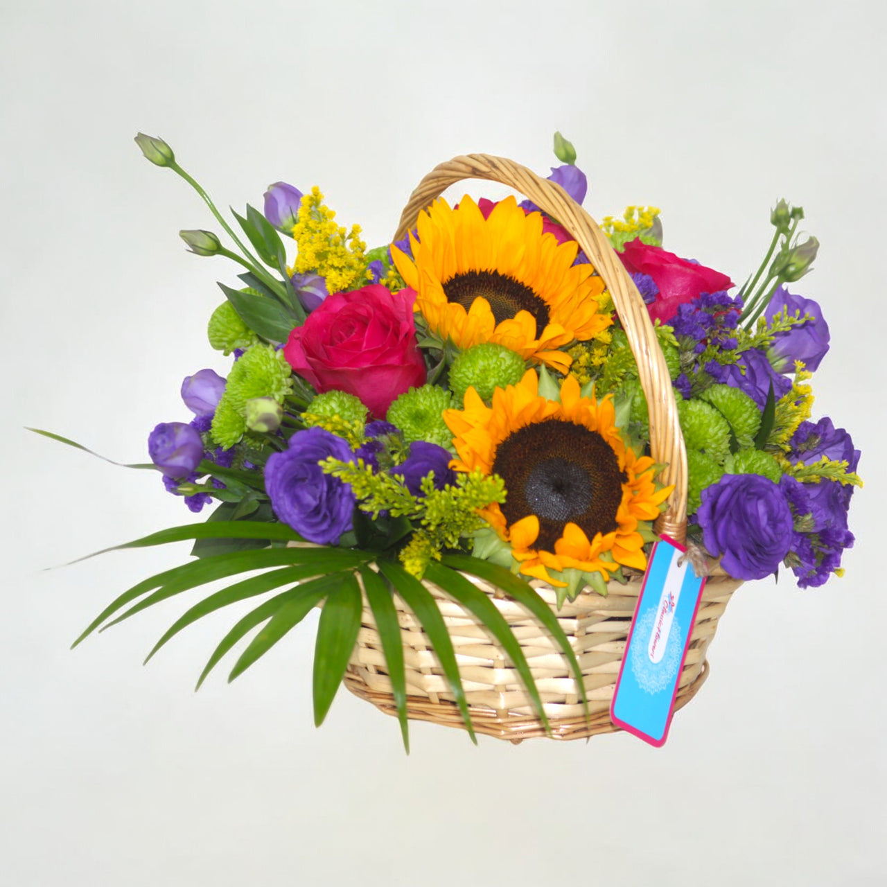 Roses & Sunflower Basket