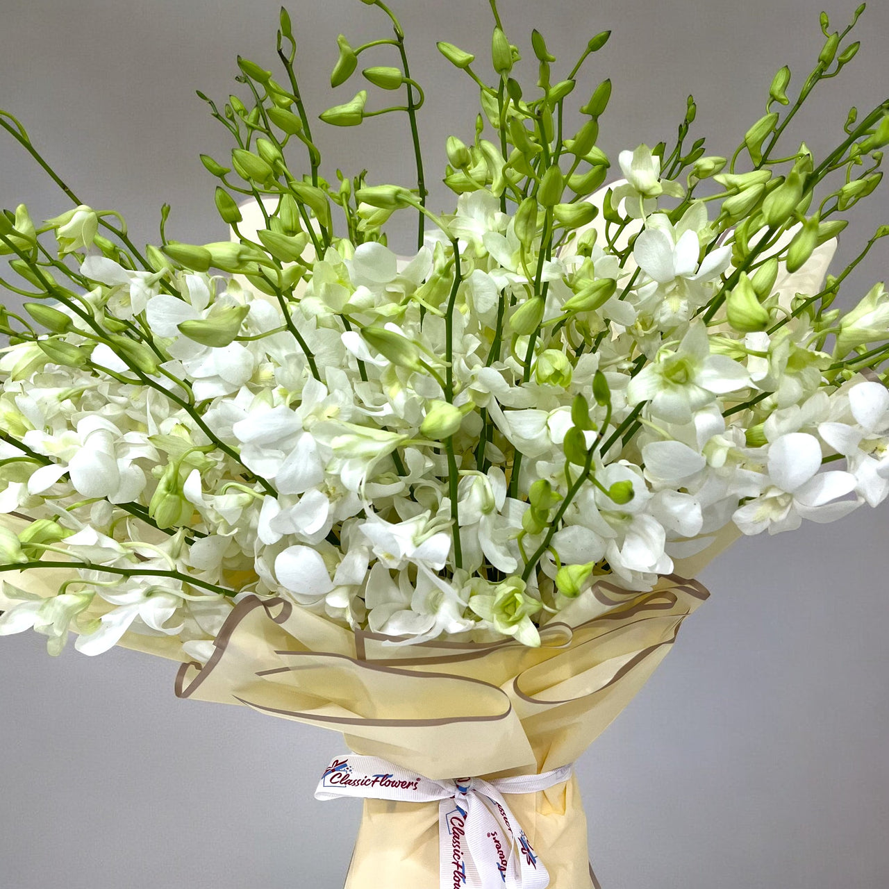 White Dendrobium Orchid Bouquet