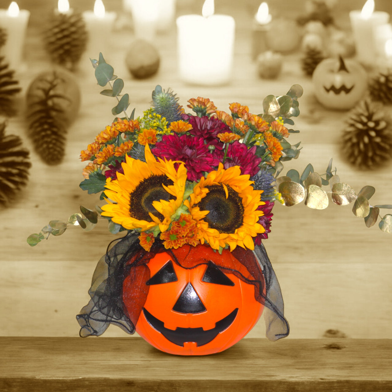 Vibrant Pumpkin Basket for Halloween